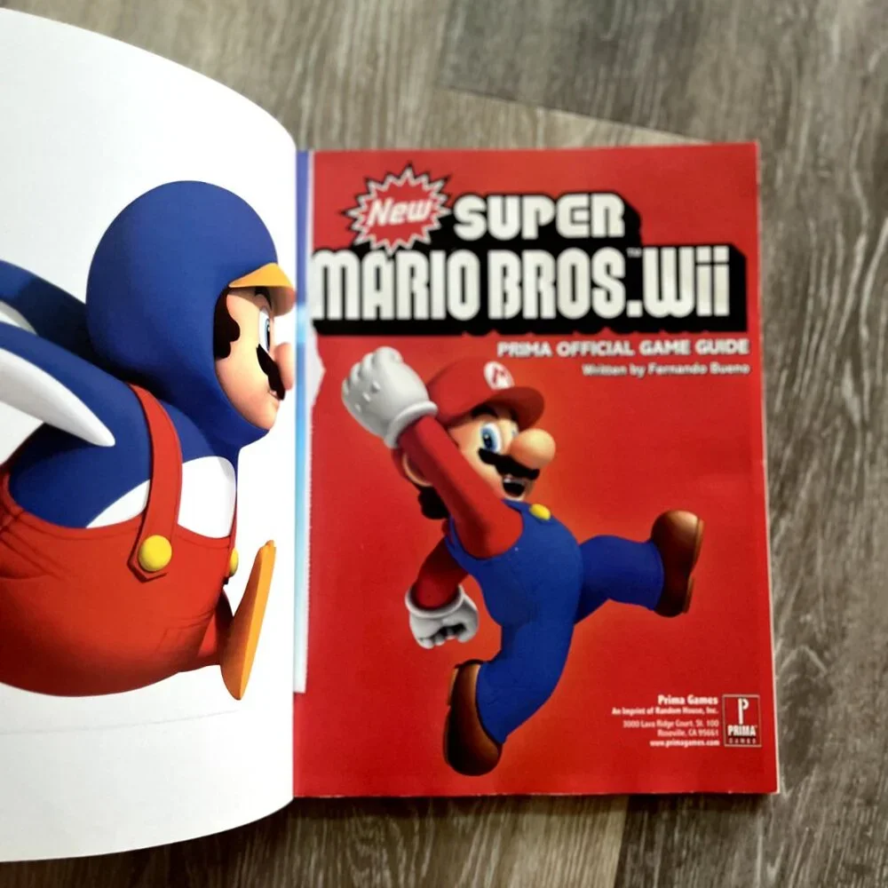 Super Mario Bros Wii Strategy Guide Premiere Edition Prima Games No Poster